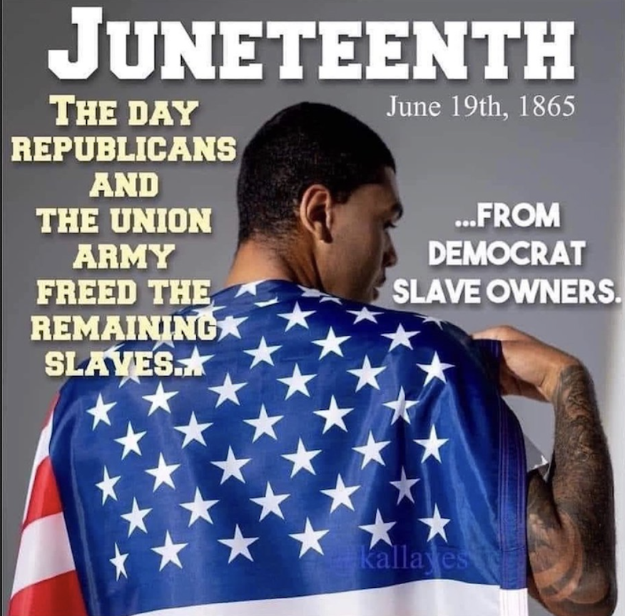 Pawtucket to Honor Juneteenth, the day REPUBLICANS Freed the Slaves, Close Public  Buildings