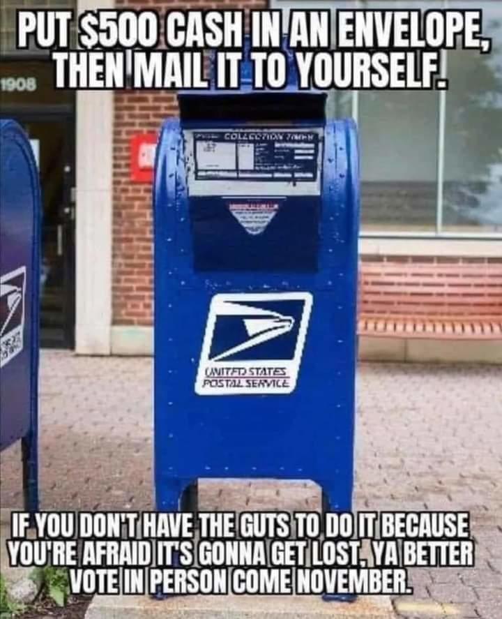 Put $500 cash in an envelope . . .