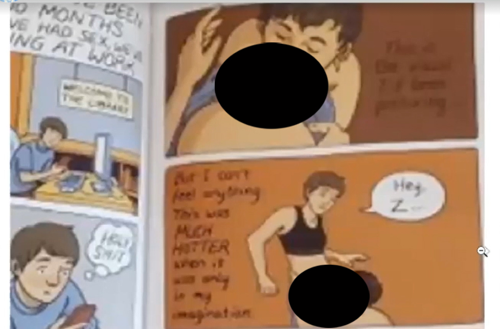 [WARNING GRAPHIC SEXUAL CONTENT] [52:52] The disgusting pigs of N Kingstown Schools & very likely many other Schools in Rhode Island add cartoon pornography to library