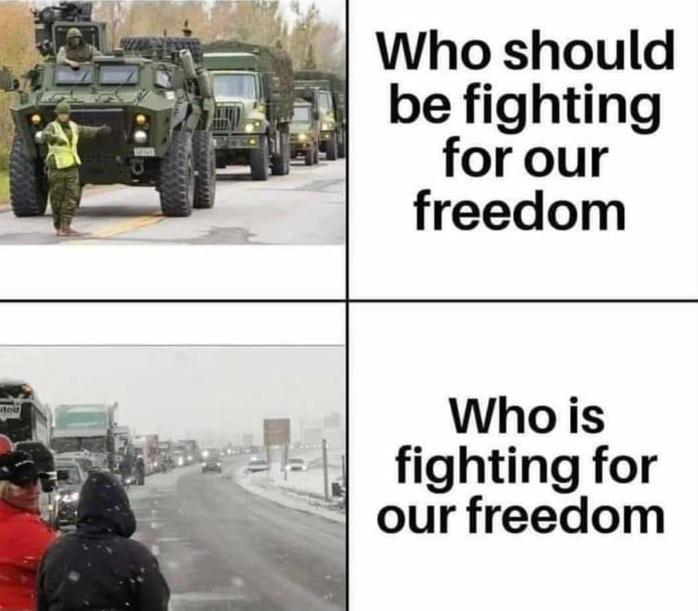 Who SHOULD be fighting for our freedom and who is: