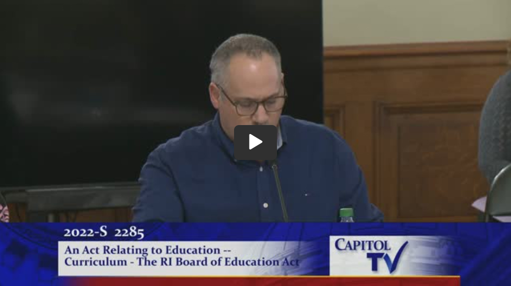 Bob Chiaradio Strongly Opposes S2285 – Radical & Perverse Sexualization Of School Aged Children