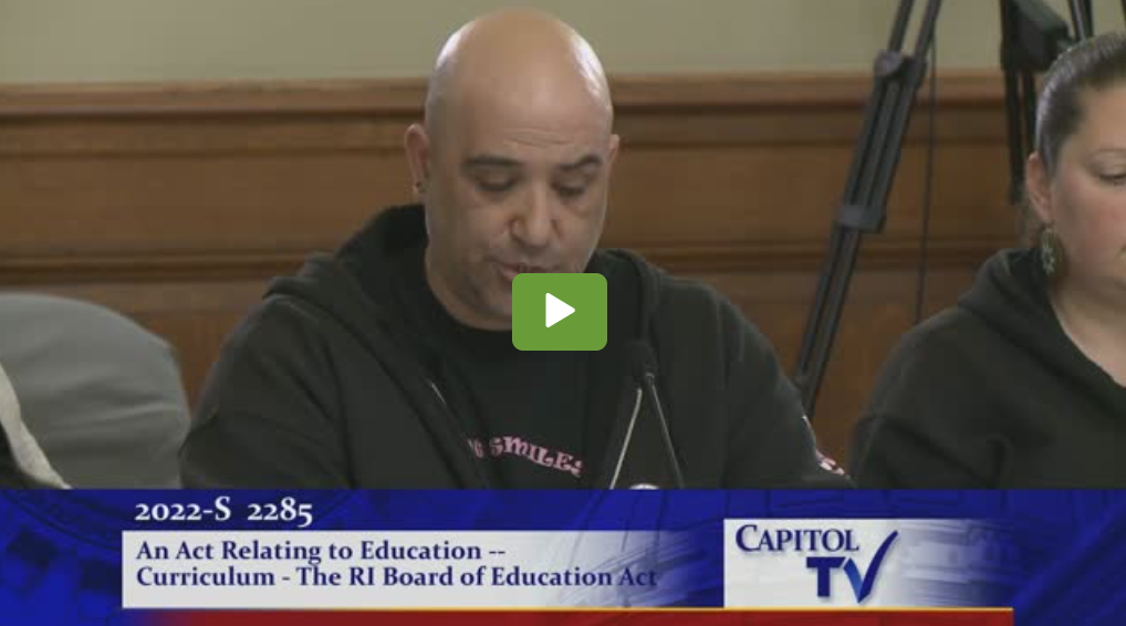 Patriot Josh Mello Testimony in Opposition of Groomers’ Bill That Would Allow Teaching Of Pleasure Sex In Rhode Island Public Schools