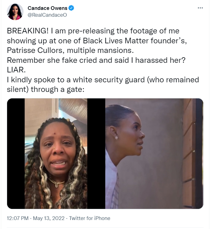Candace Owens proves Black Lives Matter founder, Patrisse Cullors is a liar.