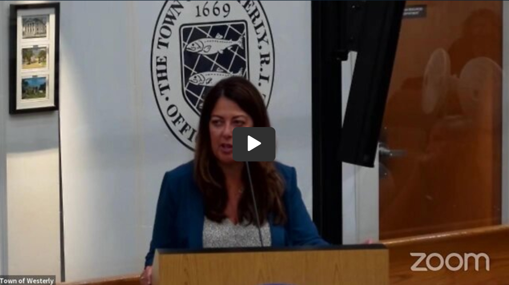 Ignorant adult child Carmela Sammataro calls Robert Chiaradio a “bully”, then asks Westerly school committee to bully Chiaradio