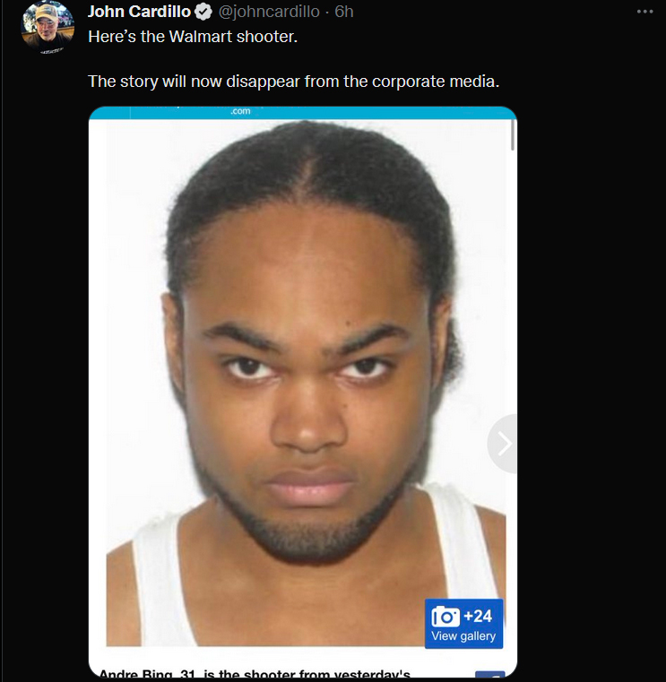Here’s the Walmart shooter.