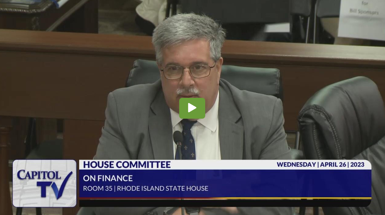 Jim Parisi of the RI Federation Of Teachers Opposes School Choice & Expansion Of Scholarship Tax Credits [because he knows if he had to compete for the money, he’s lose]