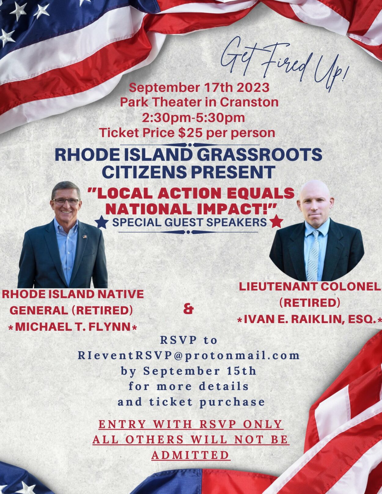 Rhode Island Grassroots Citizens Present Local Action equals national impact Michael Flynn Ivan Raiklin September 217 2023
