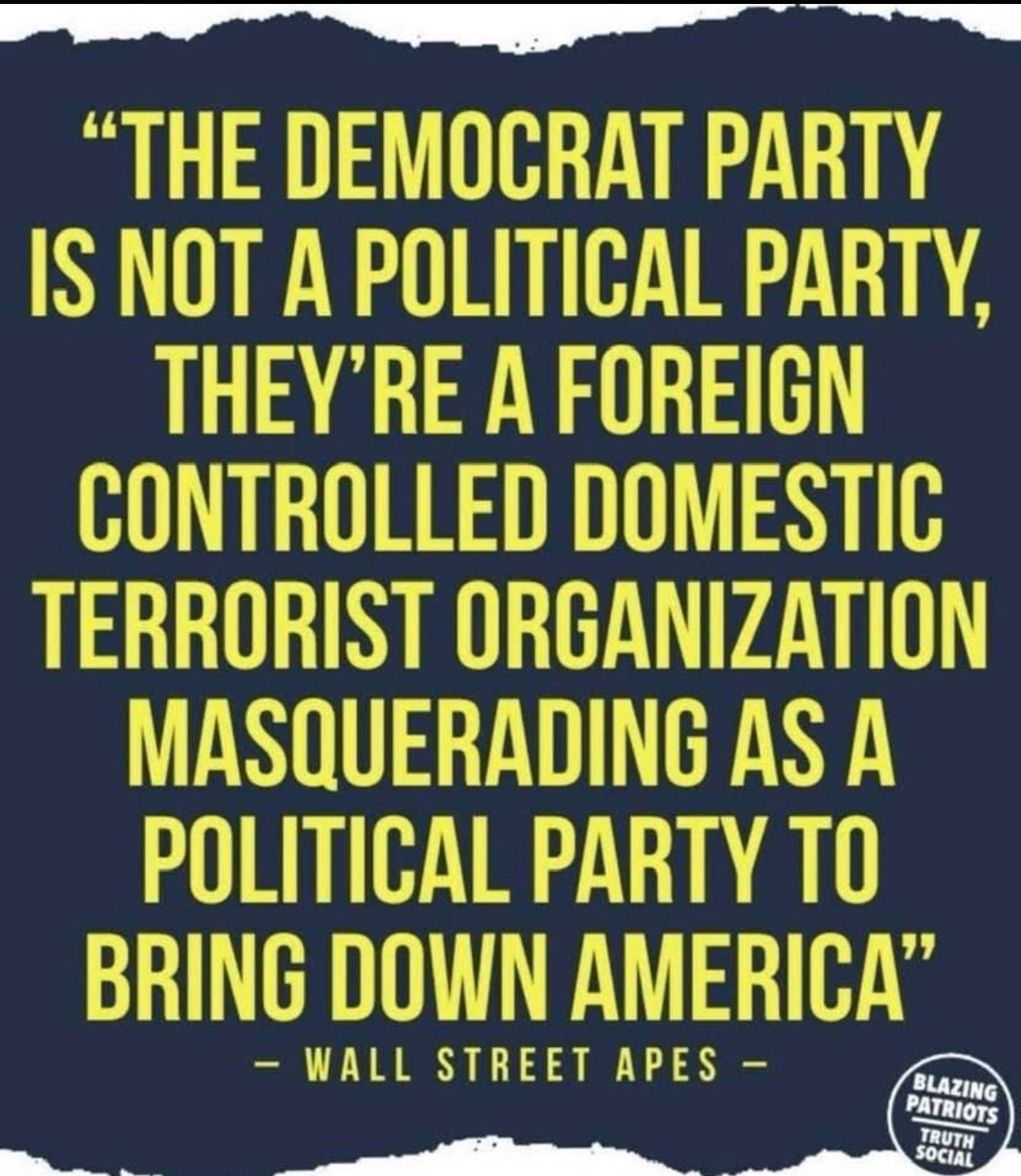 There is no “Democrat Party” . . .