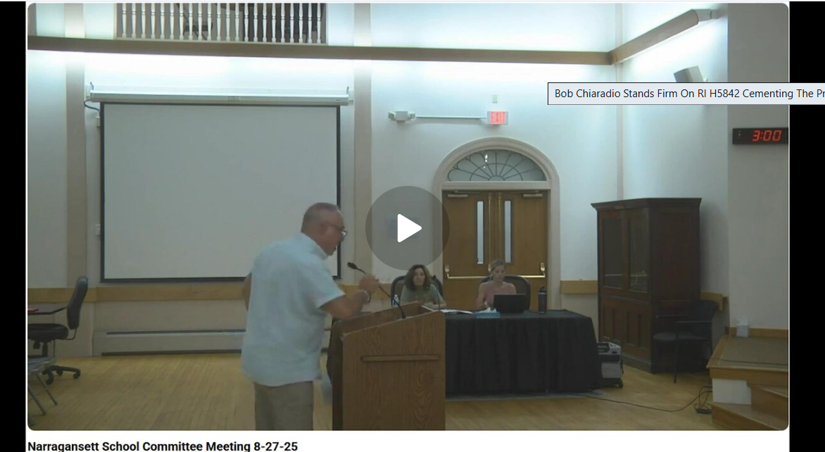 Bob Chiaradio Takes A Hammer To Narragansett, RI School Committee’s Trans Policy: They’re Seriously Out Of Compliance With Current Federal Title IX Law [BECAUSE THEY’RE GROOMERS]