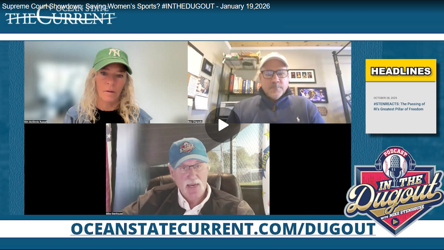 Two SUPERHEROS discuss the Supreme Court Showdown: Saving Women’s Sports #InTheDugout